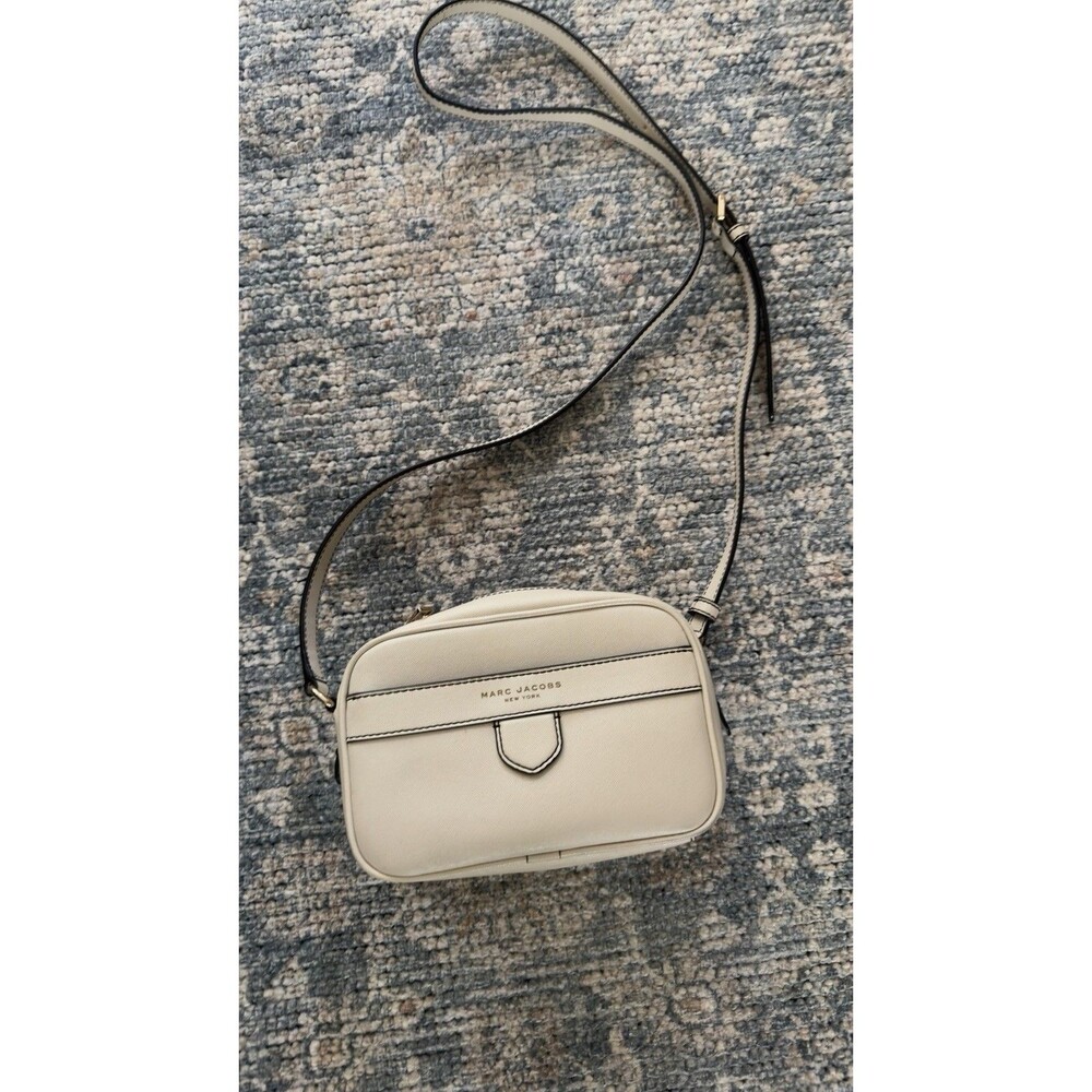 Marc Jacobs Marshmallow Cream Saffiano Leather Crossbody Bag